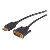 EFB Elektronik DisplayPort - DVI-D kaapeli, 2 m, musta, valettu, peukaloruuvit K5564SW.2
