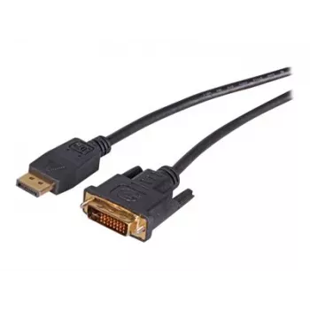 EFB Elektronik DisplayPort - DVI-D kaapeli, 2 m, musta, valettu, peukaloruuvit K5564SW.2