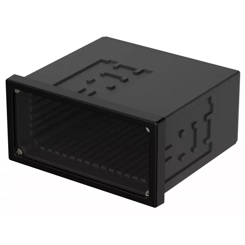 Bopla NGS 9408 UNINORM asennuskotelo, 96 x 48 x 85 mm, musta RAL 9005 17940801.MT1