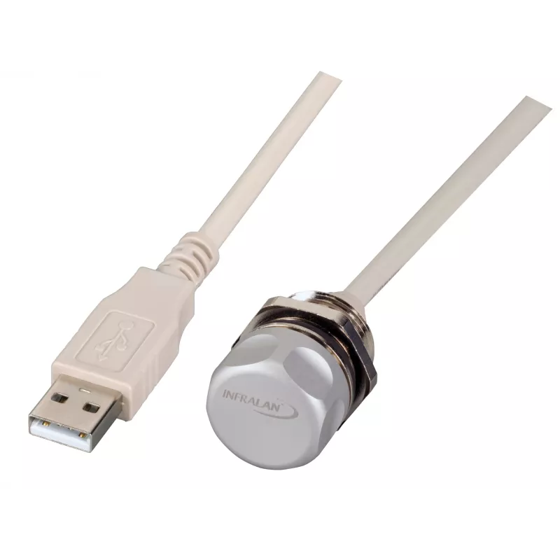 EFB IP67 asennus-USB 2.0 Type-A naaras-naaras, M20 kierre, 0,5 m kaapeli, huoltoportti IP67EBUSBA-A0,5FLHS