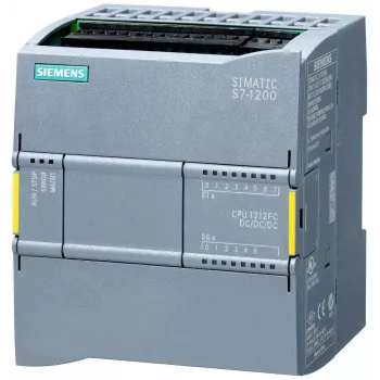 Siemens SIMATIC S7-1200F CPU 1212 FC kompakti-CPU, 8 DI/4 DO/2 AI, PROFINET, 100 kt ohjelmamuisti, DC/DC/DC, Fail-Safe 6ES72121AF400XB0