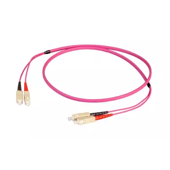 EFB Elektronik duplex-jumpperi SC-SC 50/125µ OM4 LSZH Erika violetti litteä twin 3x5 mm 7,5 m O0318FT.7,5