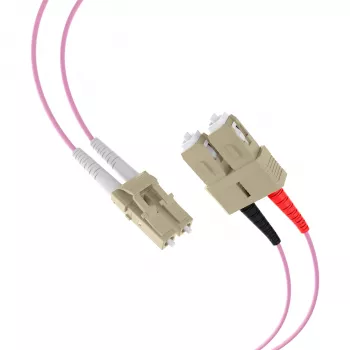 EFB-Elektronik duplex-jumpperi LC-SC 50/125µ OM4 LSZH Erika violetti 2,0 mm 30 m O0323.30