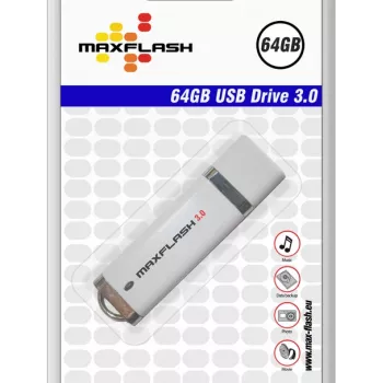 MEMORYSOLUTION MAXFLASH 64GB USB 3.0 Highspeed -USB-muistitikku, Retail