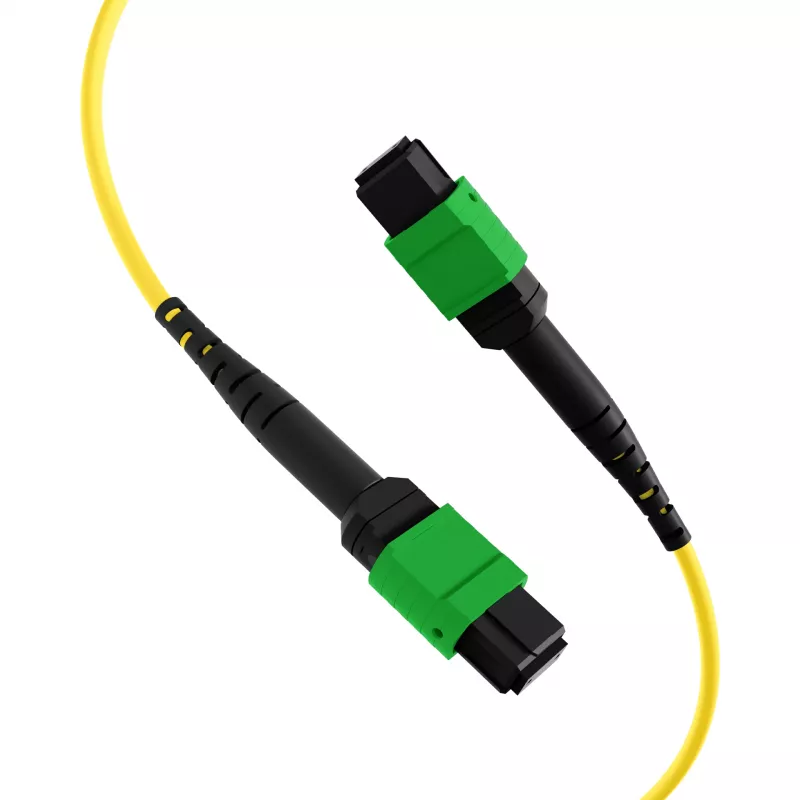 EFB MTPF48MTPFOS2-25-A OS2 yksimuoto 48-kuituinen MTP APC -patchkaapeli, 25 m, keltainen