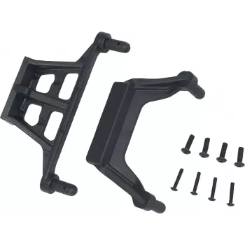 Reely RE-5690556 korin kiinnityssarja 1:10 RC-autoihin (4 kiinnikettä, 8 klipsiä, musta)