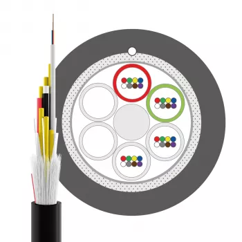 INFRALAN U-DQ(ZN)BH OS2 48E (4x12) Eca 5000N LSZH musta 11,2mm G657A1 kuitukaapeli 54448.1D-E5