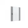 EFB Elektronik lasiovi X-Rack seinäkaapille 15U harmaa RAL7035 3/3 WGX-TUR15GR.G