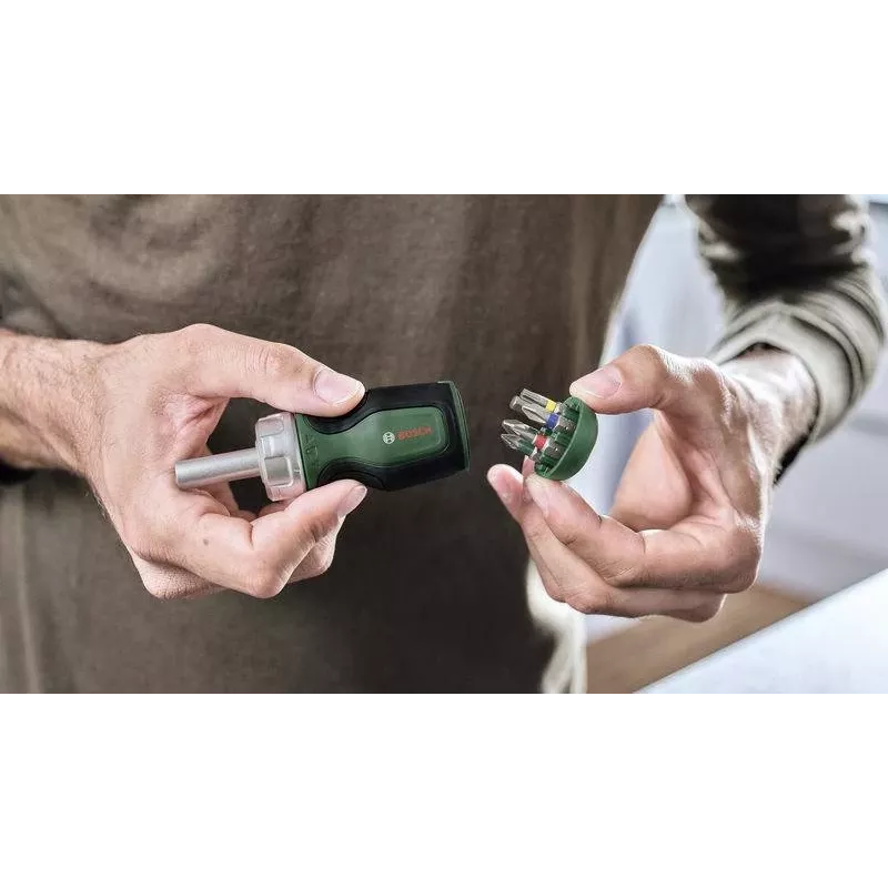 Bosch 1600A032UZ räikkäruuvimeisseli 6 bitillä