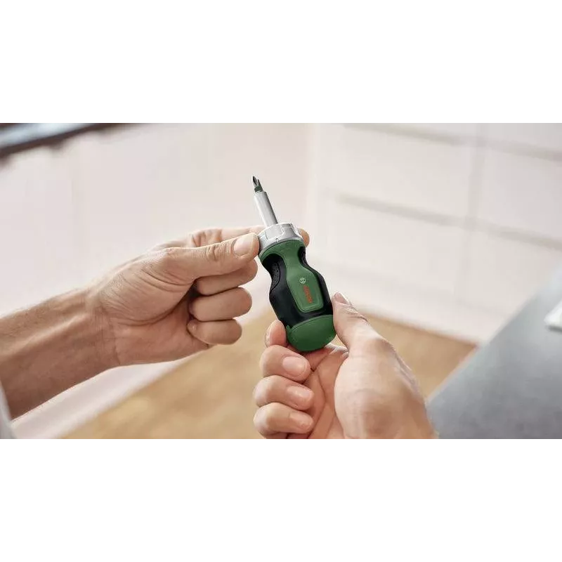 Bosch 1600A032UZ räikkäruuvimeisseli 6 bitillä