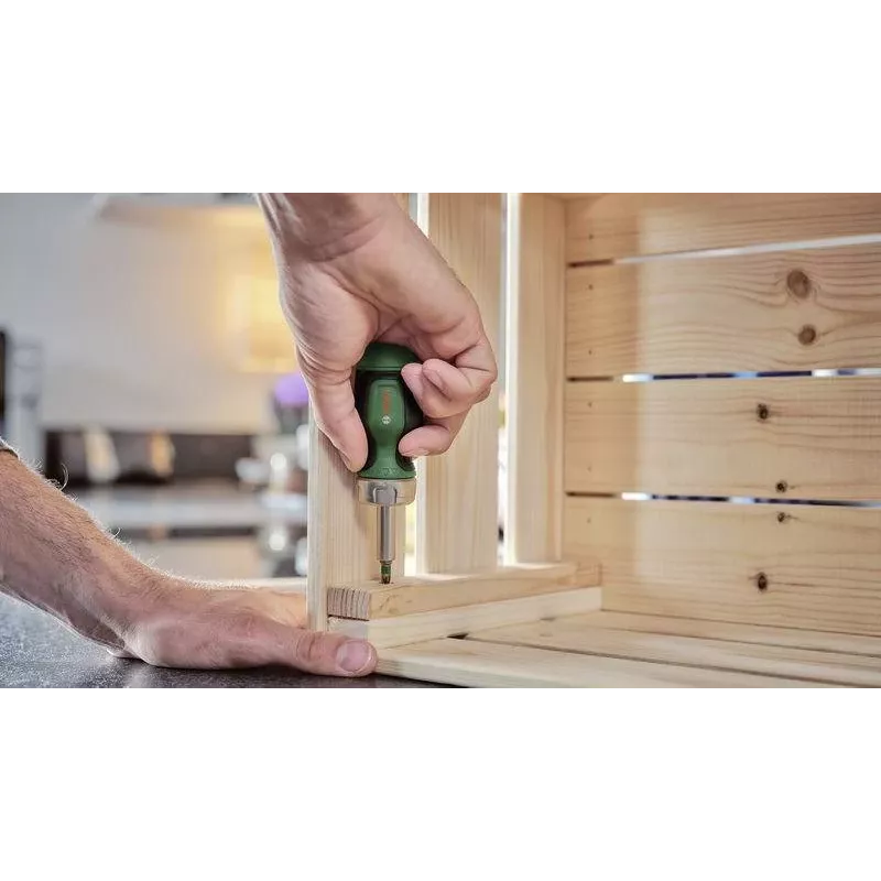 Bosch 1600A032UZ räikkäruuvimeisseli 6 bitillä