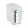 EFB Elektronik DIN-kiskorasian OS2 6x LC-Duplex-liitin ilman pigtaileja (BHS60921.6)