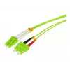 Tecline HD OM5 50/125 µm monimuotokuitu patchkaapeli, LC Duplex - SC Duplex, limetinvihreä, 3,0 m 796LS03