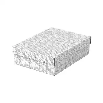 LEITZ Home M säilytys- ja lahjarasia-sarja, 3 kpl, valkoinen, 100 % kierrätettyä aaltopahvia, irrotettava kansi 628284