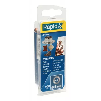 Rapid 5000409 metallirenkaat, 4 mm, eri värejä, 100 kpl