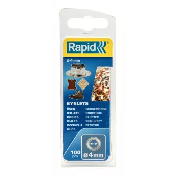 Rapid 5000409 metallirenkaat, 4 mm, eri värejä, 100 kpl