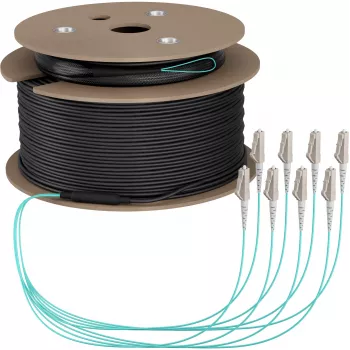 EFB Elektronik runkokaapeli U-DQ ZN BH OM3 8G 1x8 LC-LC 130m Dca LSZH - 130 m O8322S130OM3