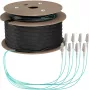 EFB Elektronik runkokaapeli U-DQ ZN BH OM3 8G 1x8 LC-LC 130m Dca LSZH - 130 m O8322S130OM3