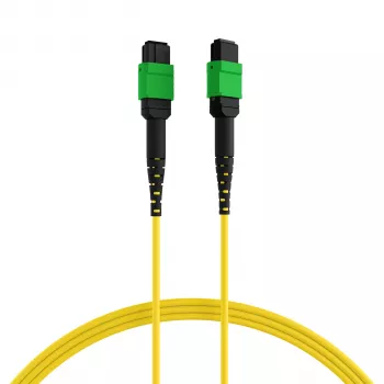EFB Elektronik MPOF8MPOFOS2-3 MPO-PLUS APC liitin MPO-PLUS APC liittimeen OS2 single-mode 8-kuitu tyyppi B LSZH keltainen patch-kaapeli, 3 m