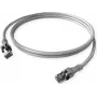 ZVK GmbH EasyLan PushPull Cat 6 STP patch-kaapeli, RJ-45 liitin RJ-45 liittimeen, 1 m, harmaa, ruiskuvalettu taittumissuoja CPP1OACACA0010