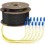 EFB Elektronik runkokaapeli U-DQ ZN BH OS2 12E 1x12 LC-LC 90 m Dca LSZH O8342S90OS2
