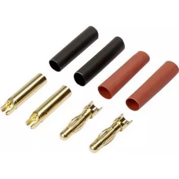Reely RE-6534192 4 mm kullattu liitinsarja (40 paria)