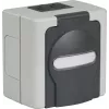 EFB ET-25020 pinta-asennettava kosteantilan tyhjäkotelo 2 Keystone-moduulille, IP44, harmaa