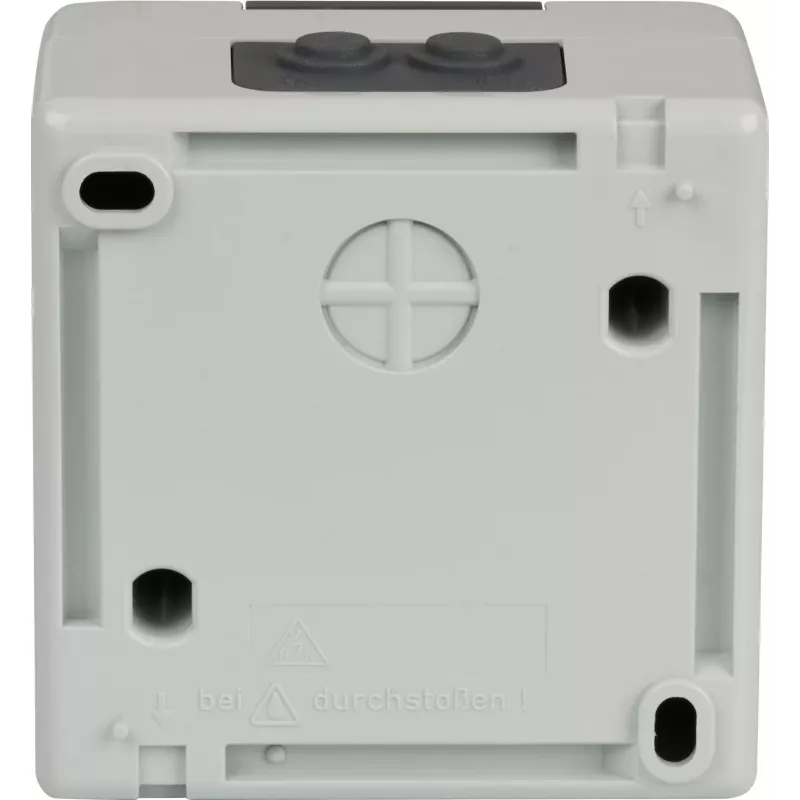 EFB ET-25020 pinta-asennettava kosteantilan tyhjäkotelo 2 Keystone-moduulille, IP44, harmaa
