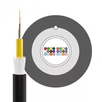 INFRALAN U-DQ(ZN)BH OS2 24E (1x24) Eca 2000N LSZH musta 5,8 mm G657A1 kuitukaapeli 54424.1D-E2