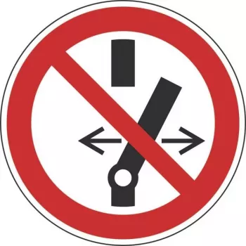 HEIN Industrieschilder kieltomerkki ei kytketä ASR/ISO magneettikalvo pyöreä 100 mm (27546)