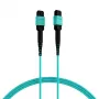 EFB Elektronik MPOF12MPOFOM3-2 MPO-PLUS liitin - MPO-PLUS liitin OM3 12-kuituinen tyyppi B LSZH aqua patch-kaapeli, 2 m