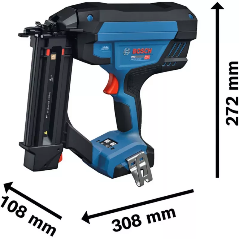 Bosch Professional GNH 18V-50-2M akku-18V-naulapistooli (paljas työkalu, sininen/musta)