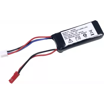 Reely 7,4 V 600 mAh 2S LiPo sauva-akkupaketti BEC-liittimellä (15C) 1614803