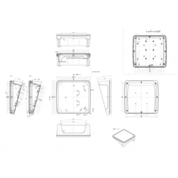 Bopla BoPad BOP 2222 P-9005-SET -näyttökotelo 203 x 220 x 83,7 mm ABS musta RAL 9005 35122575.HMT1
