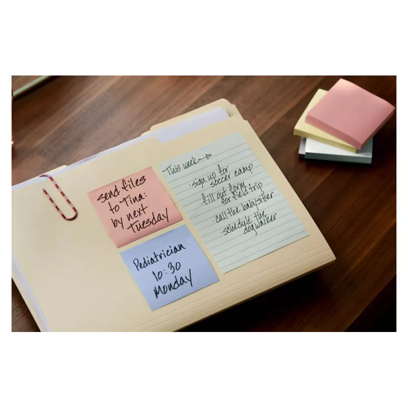 3M Post-it Recycling Notes 655-1RPT-N, 127 x 76 mm, violetti, 100 arkkia, 100 % kierrätyspaperia