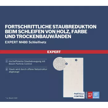 Bosch Accessories 2608901692 hiomaverkko kipsilevyhiomakoneeseen karkeus 180, 107 mm x 115 mm, 10 kpl