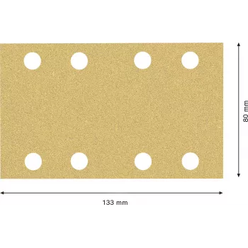 Bosch Accessories 2608901661 hiomapaperi epäkeskohiomakoneelle karkeus 60 (P x L) 133 mm x 80 mm 50 kpl