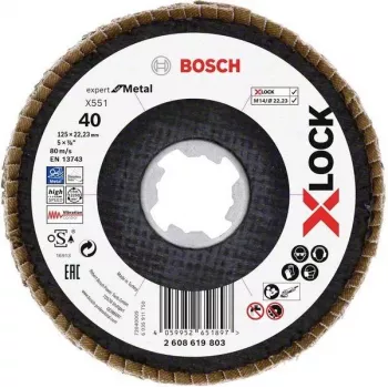Bosch Expert for Inox X-LOCK katkaisulaikka, 125 x 1,0 mm, ruostumaton teräs, 1 kpl 2608619803