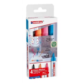edding 95 lasitaulumaali eri värit 1-5 mm 4 kpl (4-95-4-2)
