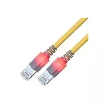 ZVK GMBH Easylan DualBoot LED-patchkaapeli RJ45 S/FTP Cat.6 (Class E), saCon-liittimellä, LSOH, keltainen, 25 m CS1OYCDCD0250