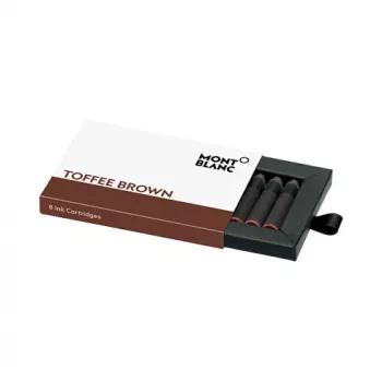 Montblanc Toffee Brown mustepatruunat täytekynälle, 8 kpl:n pakkaus (105189)