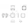 Bopla BoPad BOP 1212 P-9016-SET näyttökotelo 122 x 118 x 57,60 mm ABS valkoinen (RAL 9016) 35112076.HMT1