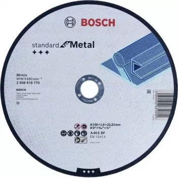 Bosch Standard for Metal 2608619769 katkaisulaikka 180 mm x 3 mm x 22,23 mm, alumiinioksidi, 1 kpl