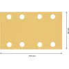 Bosch Accessories 2608901663 hiomapaperit epäkeskohiomakoneelle, karkeus 120, 133 x 80 mm, 50 kpl