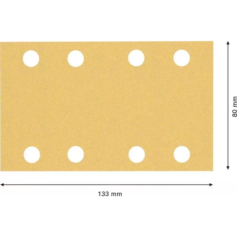 Bosch Accessories 2608901663 hiomapaperit epäkeskohiomakoneelle, karkeus 120, 133 x 80 mm, 50 kpl