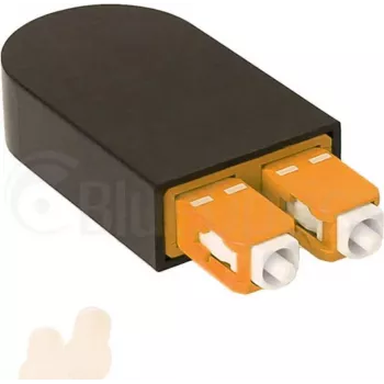 BLUELAN BlueOptics kuitu-loopback-adapteri OM2 50/125 µm monimuotokuitu SC/UPC duplex keraaminen ferrule -40 °C - +85 °C (BOLBSCOM2)