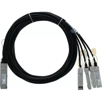 BlueLAN passiivinen 40GBASE-CR4 QSFP - 4x10GBASE-CR SFP+ Direct Attach -breakout-kaapeli, 2 m, AWG30 (Dell GZH8C42 -yhteensopiva) GZH8C42-BL
