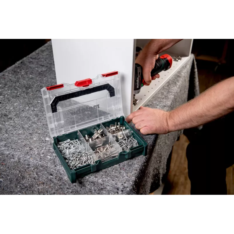 Metabo 626896000 metaBOX 63 XS työkalulaatikon sisäosa, ABS, vihreä/läpinäkyvä