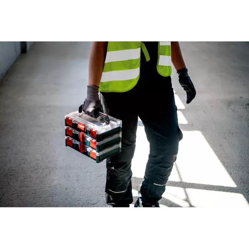 Metabo 626896000 metaBOX 63 XS työkalulaatikon sisäosa, ABS, vihreä/läpinäkyvä