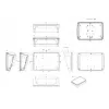 Bopla BoPad BOP 10.1 P-9016-SET näyttökotelo 285 x 198 x 92,90 mm ABS valkoinen RAL 9016 35110176.HMT1